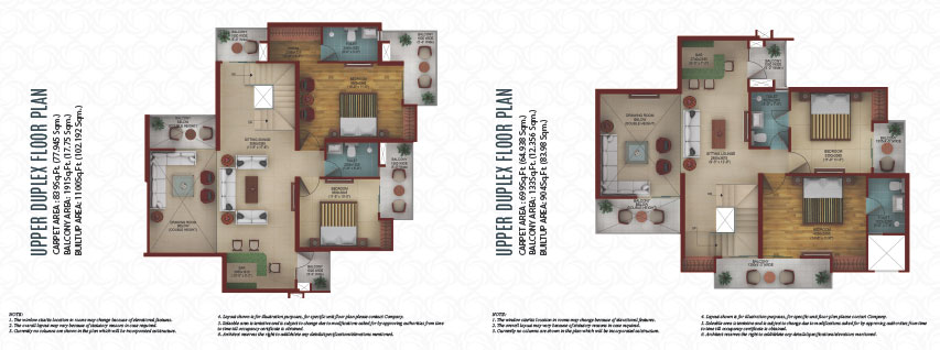 DUPLEX - 4BHK + 4 TOILET + LOUNGE
